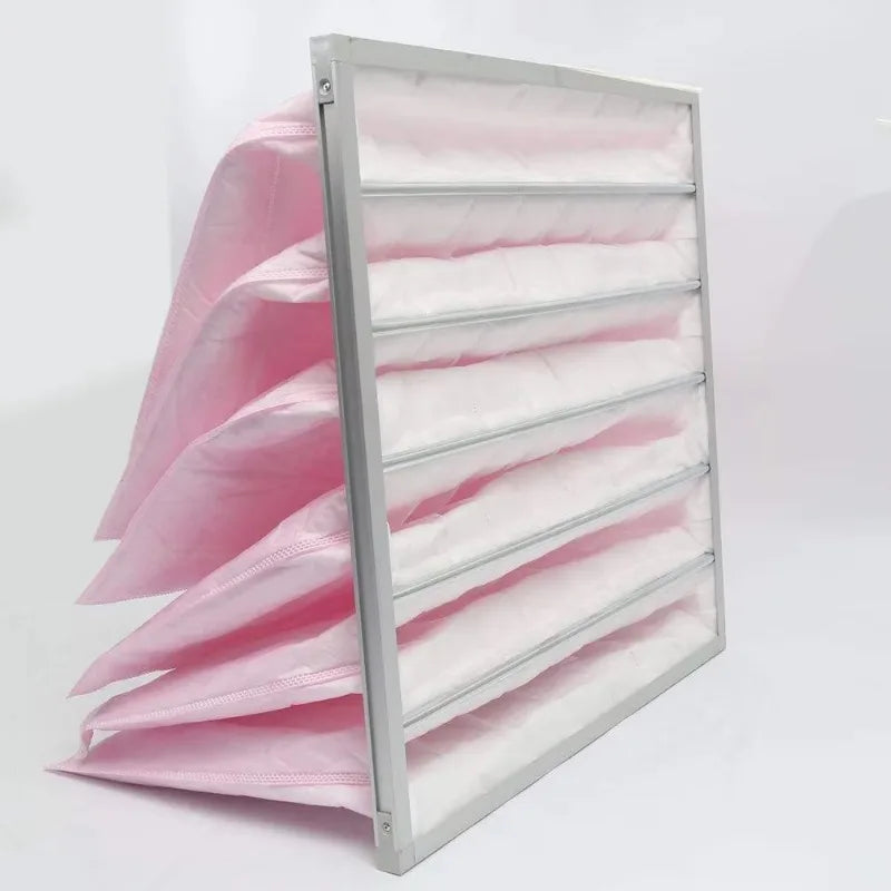 Universal F8 medium efficiency bag filter, high airflow capacity