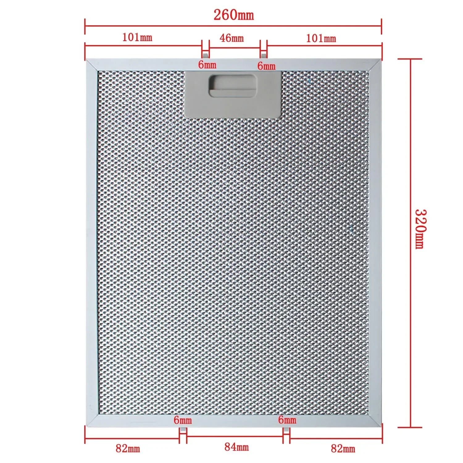 Cooker Hood Filter Set Hood Grease Filter Kitchen Extractor Aluminum