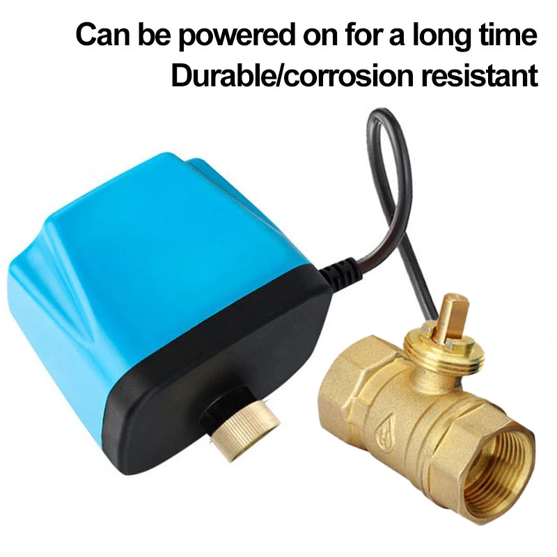 DN15 DN20 DN25 DN32 DN40 DN50 Normally Closed Motorized Ball Valve 220V 12V-24V 3-Wire 2-Control Brass Electric Solenoid Valve