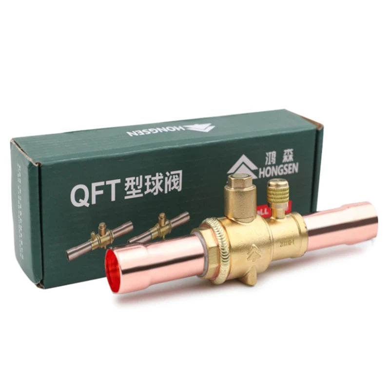 Hongsen QFT Air conditioning cold storage refrigerantion shut-off valve 6-54mm  refrigerant ball valve