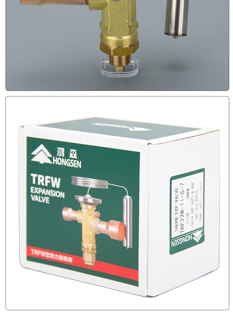 Refrigeration Expansion Valve For Air Conditioner Heat Pump Cold Storage Welding Flow Control Pressure Regulator