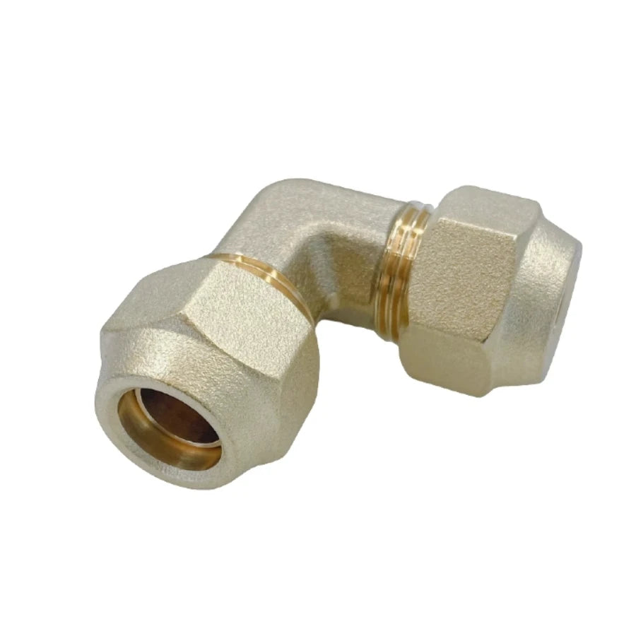 Brass Air Conditioner Forged SAE 1/4 3/8 1/2 3/4 fit UNF Thread Elbow + Nut Equal Flare Connecting Pipe Fitting Adapeter