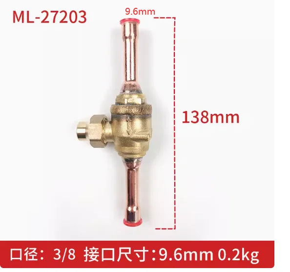 refrigerant ball valve SGB Air conditioning cold storage shut-off valve 1012 22mm refrigerantion valve  